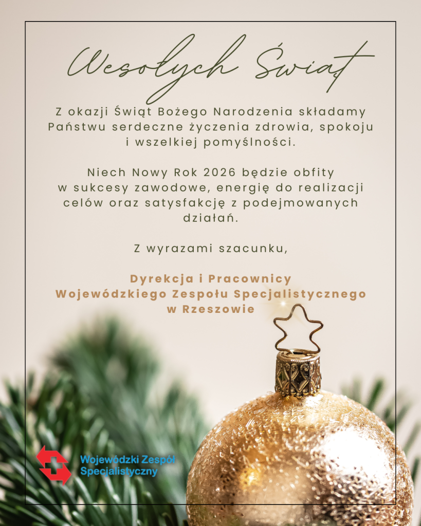 życzenia z okazji Świąt Bożego Narodzenia i nowego roku 2026