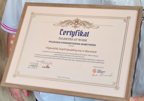Profilaktyczne badania poziomu cukru oraz wyróżnienie dla Wojewódzkiego Zespołu Specjalistycznego w Rzeszowie