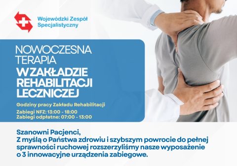 Nowoczesna terapia w Zakładzie Rehabilitacji Leczniczej