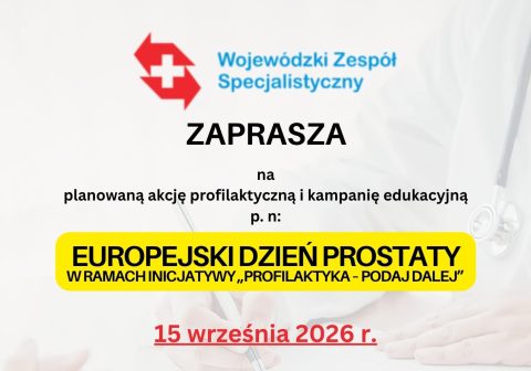 Europejski Dzień Prostaty w ramach inicjatywy „Profilaktyka – podaj dalej”